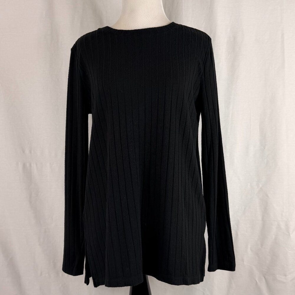 Lou & Grey Women's Crewneck Sweater | Black | Medium